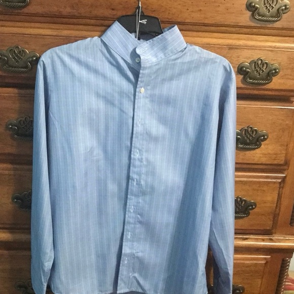 NWT The Tailored Sportsman Light Blue Striped Riding Women Shirts. Sizes 10 & 14 - Picture 6 of 9